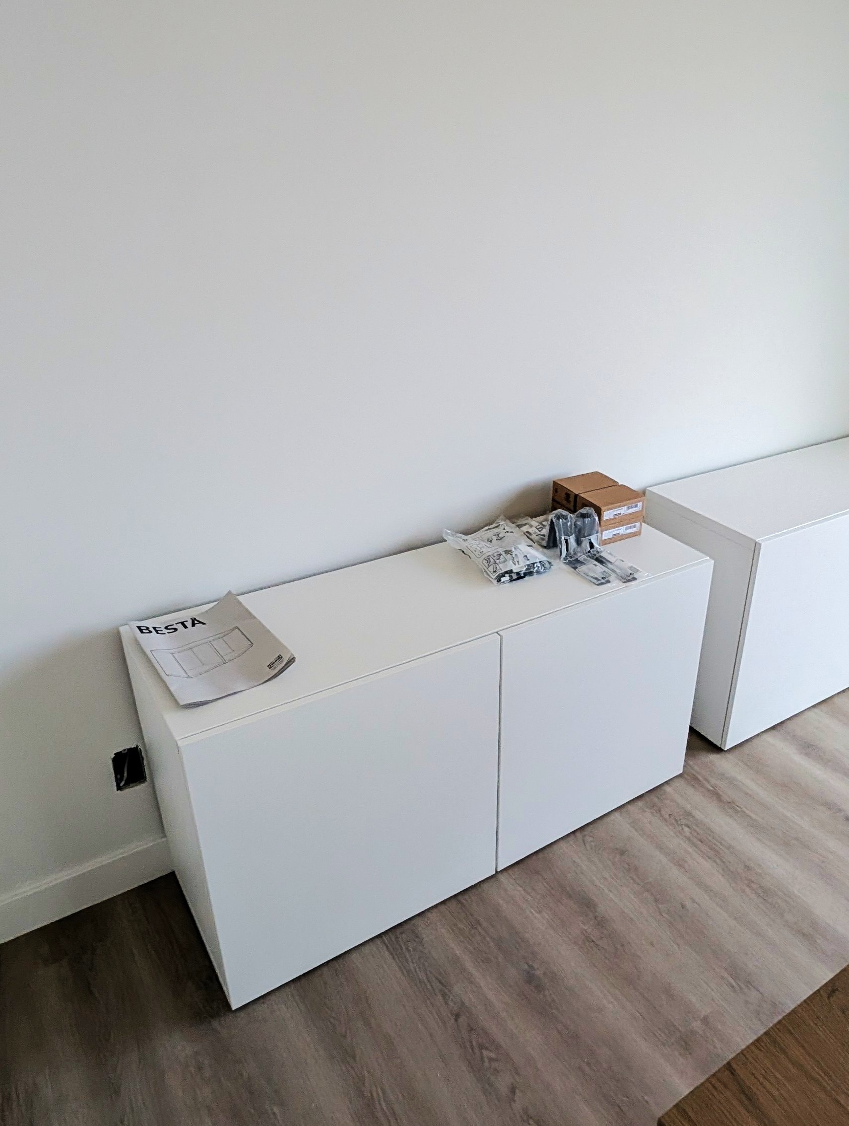 IKEA BESTA cabinets assembled in Calgary.