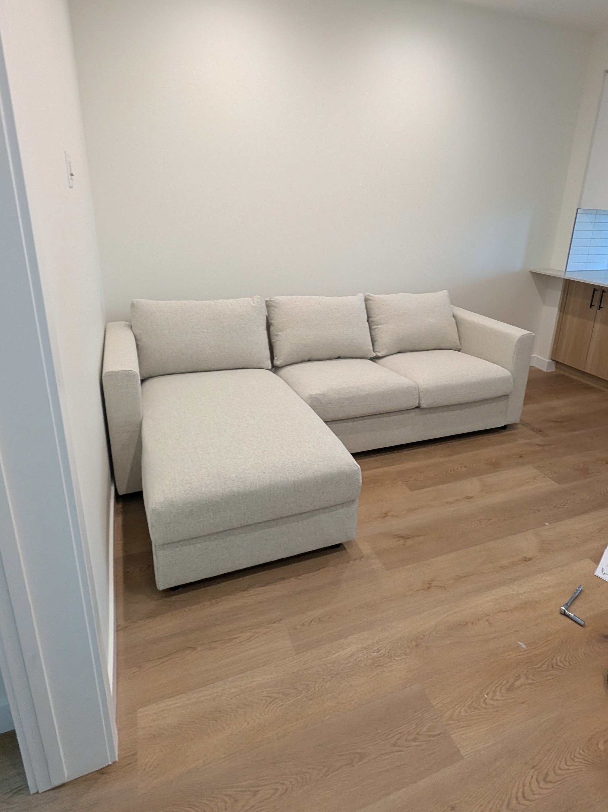 IKEA KIVIK sofa with chaise assembled in Calgary NW.