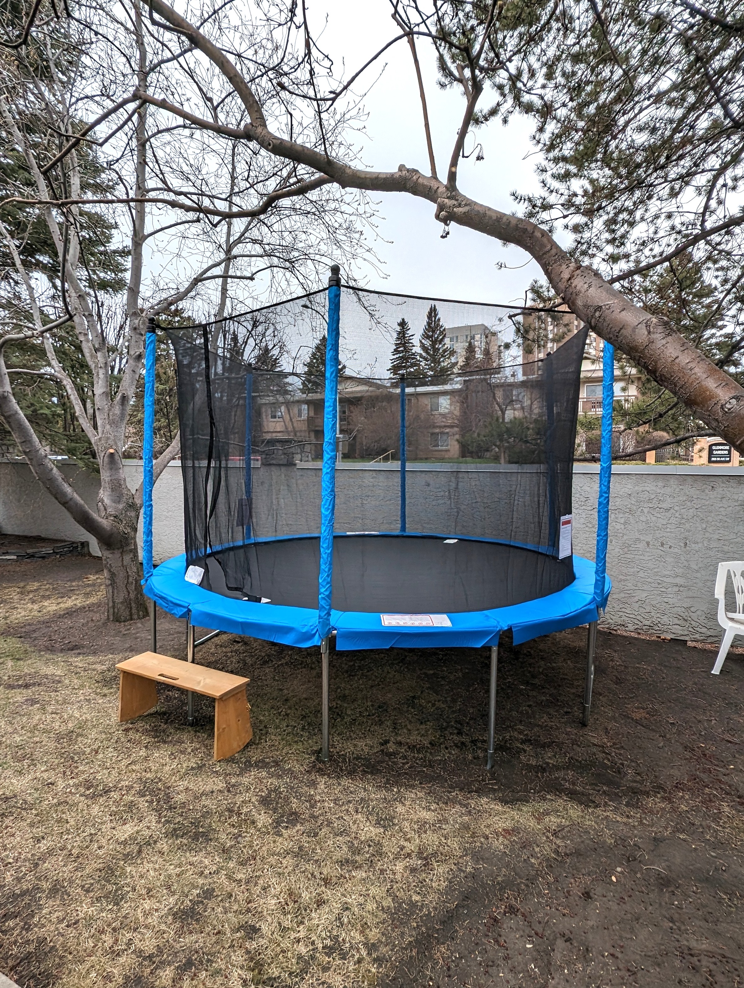 JumpTek 12 ft trampoline assembled in Calgary SW.